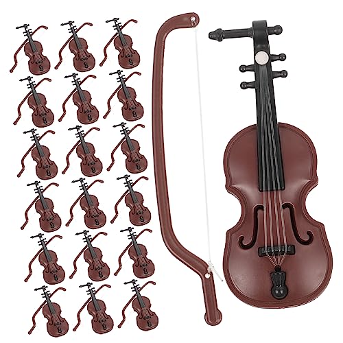 QUMIIRITY 20 Sätze Mini Violinen Ornament Holzoptik Weihnachtsdeko für Puppenhaus Kreative Accessoires Realistische Miniatur Musikinstrumente Stilvolle Dekoration für Besondere Anlässe QUMIIRITY 20 Sätze Mini Violinen Ornament Holzoptik Weihnachtsdeko für Puppenhaus Kreative Accessoires Realistische Miniatur Musikinstrumente Stilvolle Dekoration für Besondere Anlässe von QUMIIRITY
