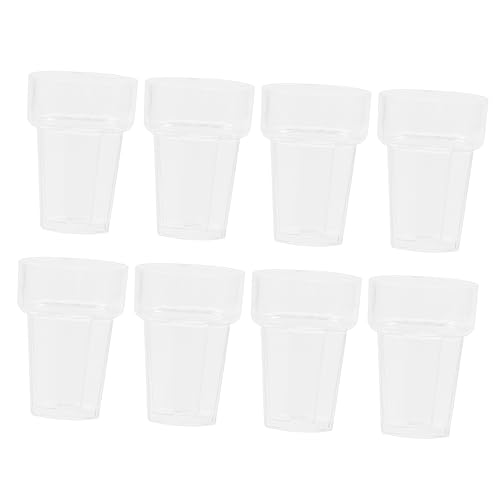QUMIIRITY 20 Stück Dekorative Tassenmodelle Anlage Container Teich Wasser Miniatur Puppenhaus Mini-teetassen Winzige Tasse Mini- -Foto-Requisiten Minitasse Für Puppen Cup-Modelle Abs von QUMIIRITY