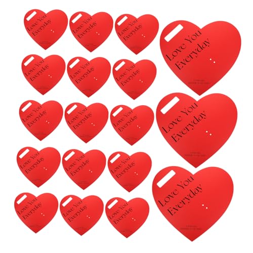 QUMIIRITY Valentinstag Rose Geschenkpapier 20 Stück Blumenstrauß Taschen Für Blumen Herz Ausschnitt Verpackung Blätter von QUMIIRITY