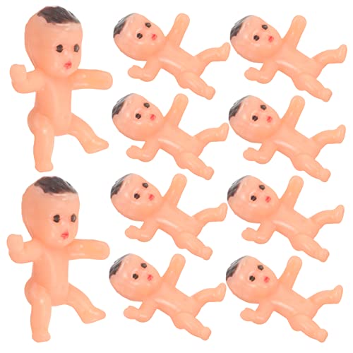 QUMIIRITY 20 Stück Mini Plastik Babypuppen Teiliges Set für Shower Dekorationen und Fotorequisiten Farbenfrohe Mini Dolls für Partys und Kinderzimmer Sicher und Kinderfreundlich von QUMIIRITY