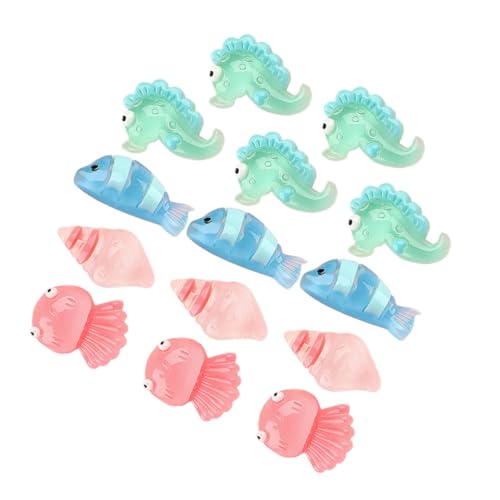 QUMIIRITY 20Stücke Mini Meerestierfiguren aus Kunstharz Leuchtende Mini Tierfiguren für Aquarium Deko Geschenkidee für Sammler und Raumdekoration QUMIIRITY 20Stücke Mini Meerestierfiguren aus Kunstharz Leuchtende Mini Tierfiguren für Aquarium Deko Geschenkidee für Sammler und Raumdekoration von QUMIIRITY