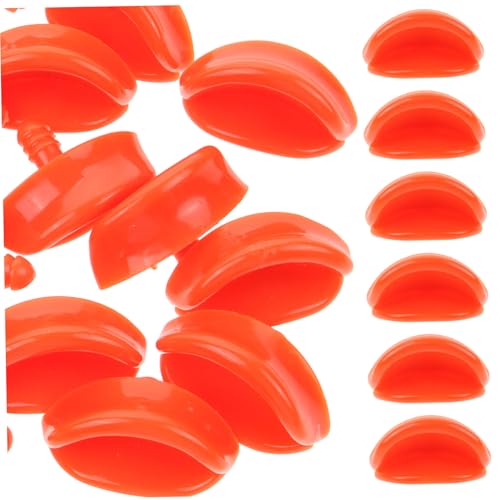 QUMIIRITY 20st Entenschnabel-zubehör Ente Cosplayprop Entenschnabel Zum Basteln Munddekoration Zum Selbermachen Entenschnabelkostüm Bastelspielzeugschnabel Entenpuppenschnabel Orange Plastik von QUMIIRITY