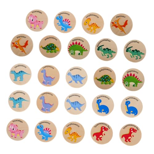 QUMIIRITY Dinosaurier-Spielzeug Memory-Spiel Holz-erkenntnisspielzeug Für Jungen Und Mädchen Passende Dinosaurier-spielzeuge Konzentrations- Und Gedächtnisfähigkeit von QUMIIRITY