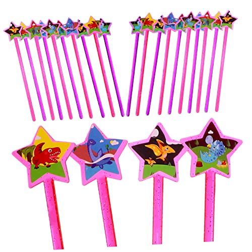 QUMIIRITY 25 Stück Feenstab Für Sternförmige Feenstäbe Halloween -kostüm Funkeln Geburtstag Zauberstäbe Party Feenhaftes Stöcke Star Design Feenstäbe Zauberstab Plastik von QUMIIRITY