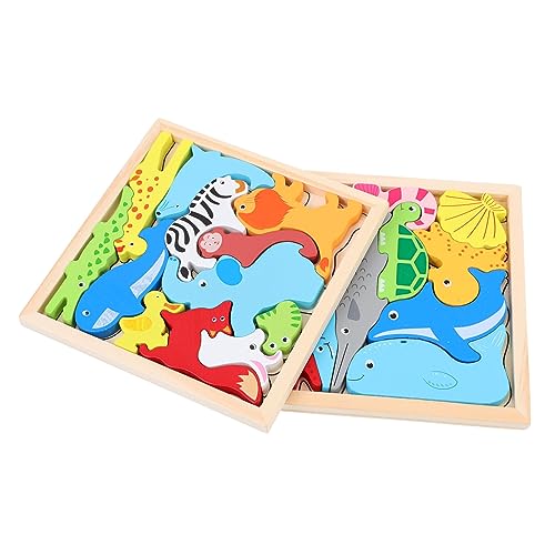 QUMIIRITY 2Sätze Holz Stapelspielzeug Tier Puzzle Für Puzzlespielzeug Aus Holz Lernspielzeug Für Frühe Bildung Und Meeres Tiermotive Für Ab Jahren QUMIIRITY 2Sätze Holz Stapelspielzeug Tier Puzzle Für Puzzlespielzeug Aus Holz Lernspielzeug Für Frühe Bildung Und Meeres Tiermotive Für Ab Jahren von QUMIIRITY