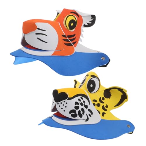 QUMIIRITY 2Stücke Lustige Tiger und Leopardenkappen für Auftritte Niedliches Cartoon Design für Babypartys und Familienaktivitäten Tierkostüme QUMIIRITY 2Stücke Lustige Tiger und Leopardenkappen für Auftritte Niedliches Cartoon Design für Babypartys und Familienaktivitäten Tierkostüme von QUMIIRITY