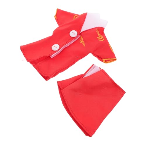 QUMIIRITY 2pcs 30 cm Girls Doll Dress Up Clothes Fashion Flugbegleiter Uniform Und Rock Set Puppenkleidung Set Puppenzubehör Für Spielpuppenkostüme von QUMIIRITY