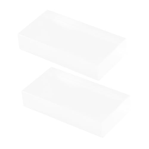 QUMIIRITY 2pcs Rechteckige Glasblock -Physik -experimente Block Optisch Bearbeitetes Glasblock Für Wissenschaftliche Forschung Klassenzimmer Unterricht Optische Refraktionsausrüstung von QUMIIRITY