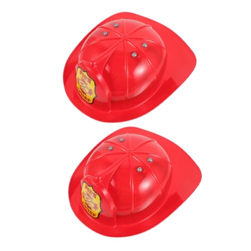 QUMIIRITY Feuerwehrmütze Für Kinder Feuerwehrchef-kostüm Feuerwehrhelm Zubehör Rollenspiel-spielzeug von QUMIIRITY