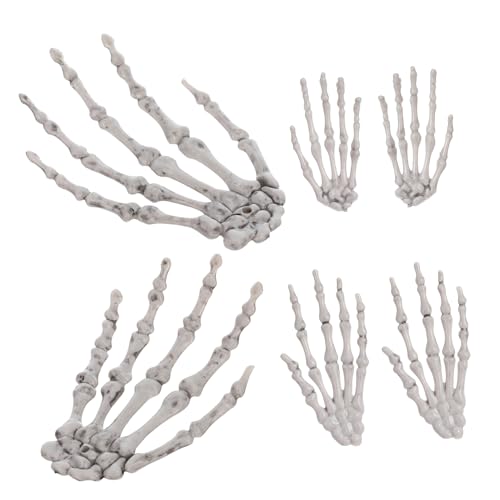 QUMIIRITY 3 Paare Skelett Hand Ornament Halloween Deko Requisiten für Spukhaus Gruselige Handmodelle für Partys und Veranstaltungen Finger Design QUMIIRITY 3 Paare Skelett Hand Ornament Halloween Deko Requisiten für Spukhaus Gruselige Handmodelle für Partys und Veranstaltungen Finger Design von QUMIIRITY