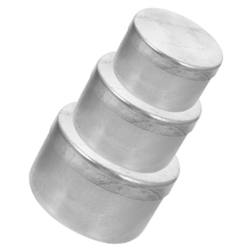 QUMIIRITY Aluminium-vorratsdosen Mit Deckel 3 Stück Mini-flüssigkeitswägeschalen Laboraufbewahrung Bodenprobenboxen von QUMIIRITY