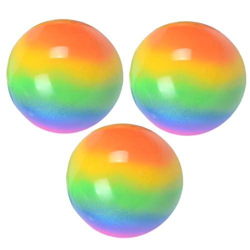 QUMIIRITY 3 Stück Hüpfball Hüpfball Stressabbau Bälle Dehnbälle Tütenfüller Für Leckereien Partygeschenke Partikelbälle Belüftungsbälle Für Zuhause Zappelball Sensorische Bälle von QUMIIRITY