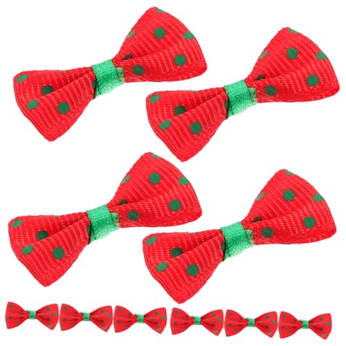 QUMIIRITY 30 Stück Mini-Fliege Babypuppe Schnuller Mädchen Dinosaurier Babypuppenkleidung haaraccessoires Weihnachten Hausdekoration kleine Schleifen Mini-Bögen Stoff von QUMIIRITY