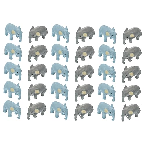 QUMIIRITY 30 Stücke Simulation Elefant Verzierung Mini Elefant Puppe Modelle Für Wohnkultur von QUMIIRITY