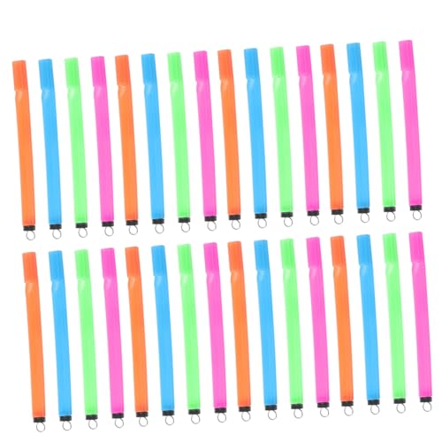 QUMIIRITY 35 Stück Mini Vogelpfeife Blockflöte Pfeifen Instrumente Musik Set Vogelpfeife Für Gebläse Zappel Blech Blockflöten Xylophon Kleinkinder Spielvogelflöte von QUMIIRITY