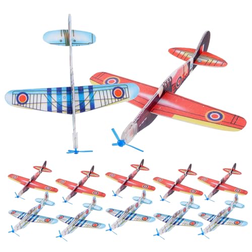 QUMIIRITY 36 Stück Handwurf Schaumstoffflugzeug Segelflugzeug Jet Lustige Segelflugzeuge Schaumflugzeuge Wurfflugzeug DIY Modell Schaumflugzeug 3D Puzzle Flugzeug von QUMIIRITY