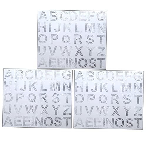 QUMIIRITY 3Blätter Bling Alphabet Aufkleber Selbstklebende Strassbuchstaben für DIY Dekoration Kleidung und Bastelprojekten Einfach Anzubringen Glänzende Diamantoptik Vielseitig QUMIIRITY 3Blätter Bling Alphabet Aufkleber Selbstklebende Strassbuchstaben für DIY Dekoration Kleidung und Bastelprojekten Einfach Anzubringen Glänzende Diamantoptik Vielseitig von QUMIIRITY