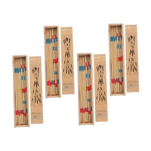 QUMIIRITY 4 Boxen Holzpickel Spielzeuge Pickup-Sticks Stockspiel Holz-Pickup-Stick Familienspiel Zum Aufsammeln Von Stöcken Familienspielspielzeug Heben Stöcke Auf Spielzubehör QUMIIRITY 4 Boxen Holzpickel Spielzeuge Pickup-Sticks Stockspiel Holz-Pickup-Stick Familienspiel Zum Aufsammeln Von Stöcken Familienspielspielzeug Heben Stöcke Auf Spielzubehör von QUMIIRITY