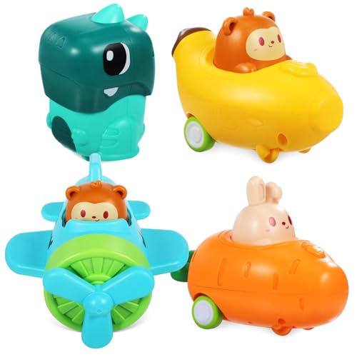QUMIIRITY 4 Stück Babyspielzeugauto Auto autospielzeug Auto Fahrzeuge Tierautospielzeug für Kleinkinder Drücken Sie Autospielzeug nach unten Plastik QUMIIRITY 4 Stück Babyspielzeugauto Auto autospielzeug Auto Fahrzeuge Tierautospielzeug für Kleinkinder Drücken Sie Autospielzeug nach unten Plastik von QUMIIRITY