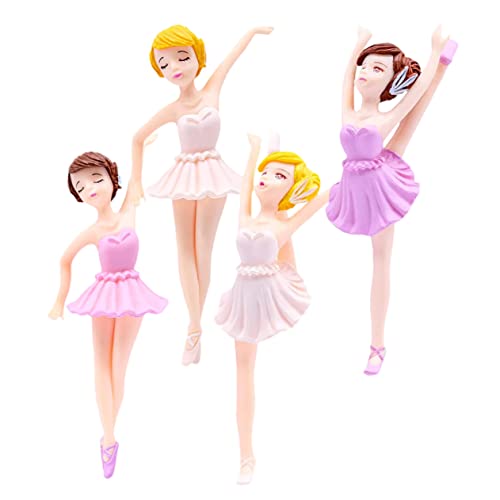 QUMIIRITY 4 Stück Ballerina-Mädchen Kuchendeckel Geburtstag personalisiert Kuchen Topper Plüsch Tänzer Figur puppen dekoration pappbecher bastelset geburtstagstorte Dessert-Topper PVC QUMIIRITY 4 Stück Ballerina-Mädchen Kuchendeckel Geburtstag personalisiert Kuchen Topper Plüsch Tänzer Figur puppen dekoration pappbecher bastelset geburtstagstorte Dessert-Topper PVC von QUMIIRITY