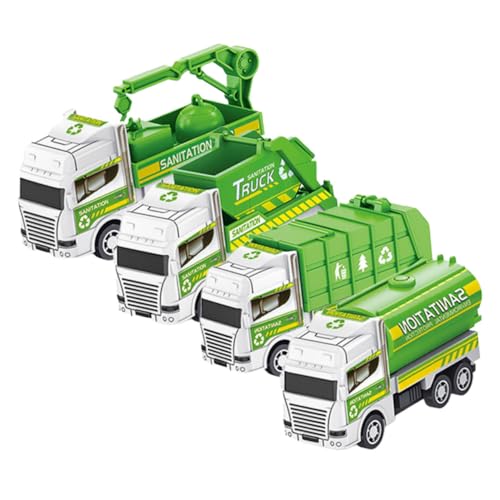 QUMIIRITY 4 Stück Friktionsspielzeug Müllauto für Mini Recyclingfahrzeug für Kleine Hände Fördert Kreativität und Soziale Interaktion QUMIIRITY 4 Stück Friktionsspielzeug Müllauto für Mini Recyclingfahrzeug für Kleine Hände Fördert Kreativität und Soziale Interaktion von QUMIIRITY