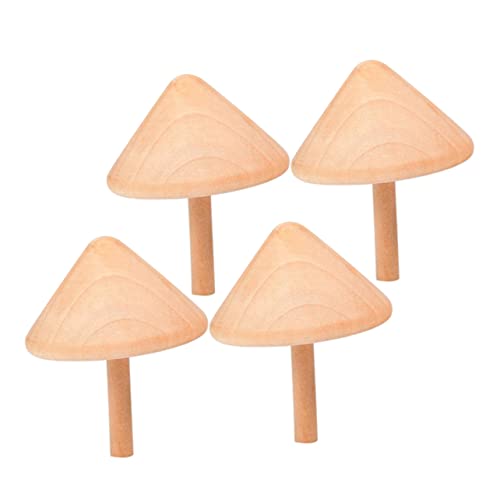 QUMIIRITY 4 Stück Holzgyroskope für Lernspielzeug aus Naturholz Fördert Geschicklichkeit und Kreativität Outdoor für Jungen und Mädchen von QUMIIRITY