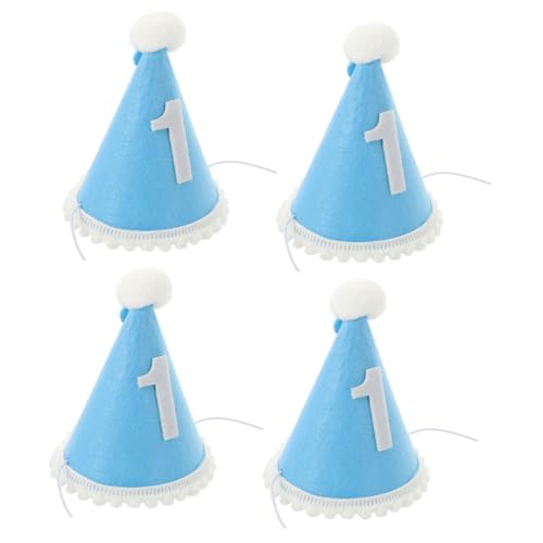 QUMIIRITY 4 Stück Hut Zum 1. Geburtstag Mädchen Geburtstagsmützen Für Krone Geburtstagsfeier Hut Hüte Für Babys Erste Kleinkind Babymützen Neugeborenenmütze Baumwolle Party Vlies QUMIIRITY 4 Stück Hut Zum 1. Geburtstag Mädchen Geburtstagsmützen Für Krone Geburtstagsfeier Hut Hüte Für Babys Erste Kleinkind Babymützen Neugeborenenmütze Baumwolle Party Vlies von QUMIIRITY