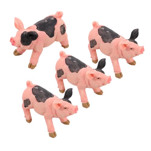 QUMIIRITY 4 Stück Mini-schweinefiguren Aus Kunstharz, Tierornamente, Puppenhaus-zubehör, Realistische Miniatur-schweinefiguren Für Heim- Und Bürodekoration QUMIIRITY 4 Stück Mini-schweinefiguren Aus Kunstharz, Tierornamente, Puppenhaus-zubehör, Realistische Miniatur-schweinefiguren Für Heim- Und Bürodekoration von QUMIIRITY