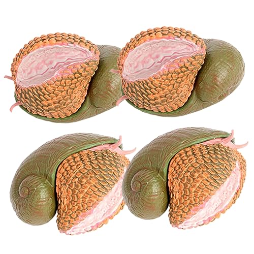QUMIIRITY Schneckenskulpturen-Set 4-teilig Realistische Simulationsschneckenfiguren Für Jungen Und Mädchen Und Sammler von QUMIIRITY