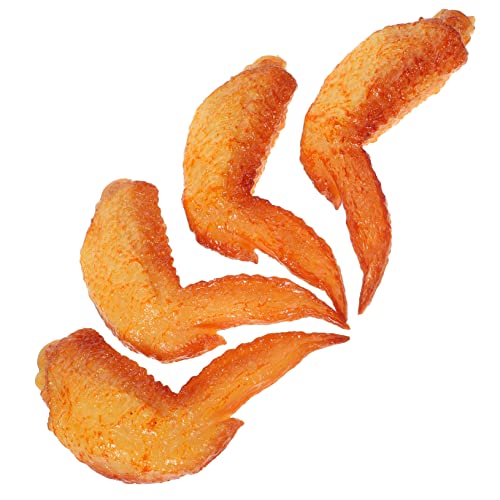 QUMIIRITY 4 Stück Simulierte Chicken Wings Und Drumsticks Vorgibt Essen Für Kleinkinder Lebensmittelspielzeug Realistisches Huhn Simuliertes Huhn Hühnerflügel PVC QUMIIRITY 4 Stück Simulierte Chicken Wings Und Drumsticks Vorgibt Essen Für Kleinkinder Lebensmittelspielzeug Realistisches Huhn Simuliertes Huhn Hühnerflügel PVC von QUMIIRITY