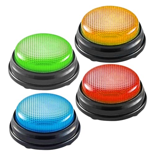 QUMIIRITY 4 Stück Teiliges Antwortspielzeug mit Sound für Teamspiele und Quiz Robuste Bunte Druckknöpfe zur Verbesserung der Reaktionszeiten und des Engagements der Schule Outdoor QUMIIRITY 4 Stück Teiliges Antwortspielzeug mit Sound für Teamspiele und Quiz Robuste Bunte Druckknöpfe zur Verbesserung der Reaktionszeiten und des Engagements der Schule Outdoor von QUMIIRITY