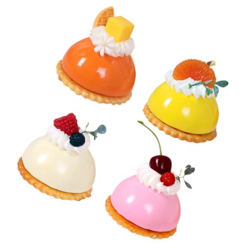 QUMIIRITY 4stücke Simulierter Kuchen Miniatur Kuchenmodelle Kunst Dessert Küche Dekoration QUMIIRITY 4stücke Simulierter Kuchen Miniatur Kuchenmodelle Kunst Dessert Küche Dekoration von QUMIIRITY