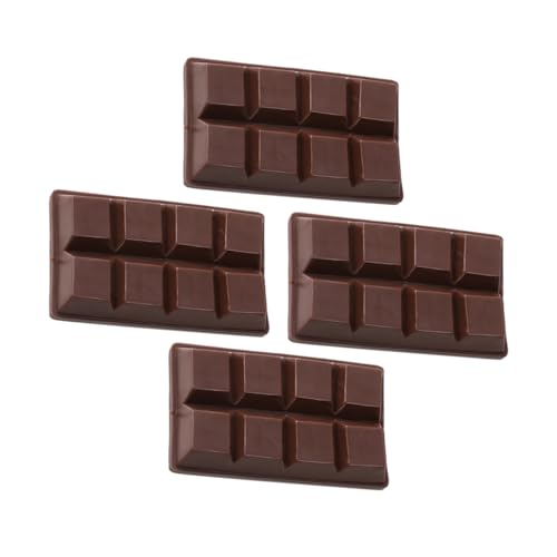 QUMIIRITY 4 Stücke Kleine Schokoladenmodelle Simulierte Dekoration für Valentinstag Tischdeko und Schaufenster Realistische Gefälschte Desserts für Partys und Auslagen von QUMIIRITY