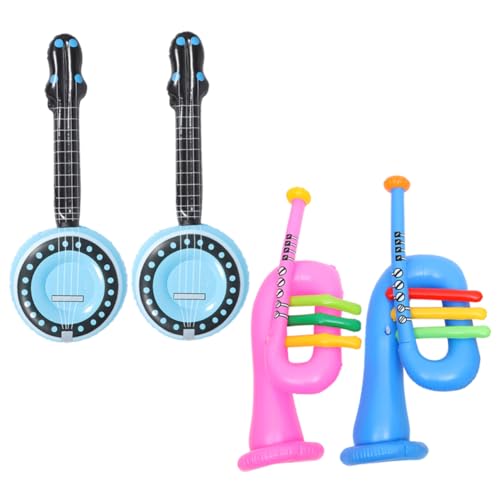 QUMIIRITY 4 Stücke Musical Instrument Horn Musik Party Favors Pool Instrumente Instrumente Gitarre Trommel von QUMIIRITY