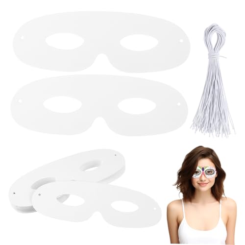 QUMIIRITY 40 Sätze Leere Papiermasken für DIY Unbemalte Masquerade Masken aus Sicherem Papier für Halloween Geburtstagsfeiern und Kreative Bastelprojekte QUMIIRITY 40 Sätze Leere Papiermasken für DIY Unbemalte Masquerade Masken aus Sicherem Papier für Halloween Geburtstagsfeiern und Kreative Bastelprojekte von QUMIIRITY
