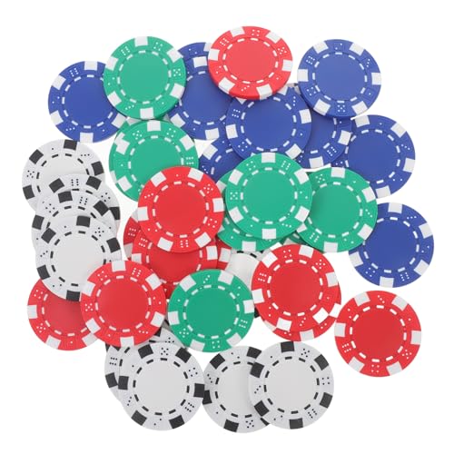 QUMIIRITY 40Stücke Professionelle Pokermarker für Spiele Zählscheiben für Mahjong und Kartenspiele Langlebig und Leicht Wiederverwendbar von QUMIIRITY