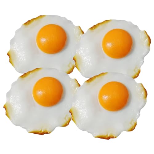 QUMIIRITY 4Stücke Künstliche Spiegeleier Realistisches für Dekoratives Modell für Fotografie und Streichspiel Lebensmittelechtes Material Lustige Tischdekoration für Zuhause QUMIIRITY 4Stücke Künstliche Spiegeleier Realistisches für Dekoratives Modell für Fotografie und Streichspiel Lebensmittelechtes Material Lustige Tischdekoration für Zuhause von QUMIIRITY