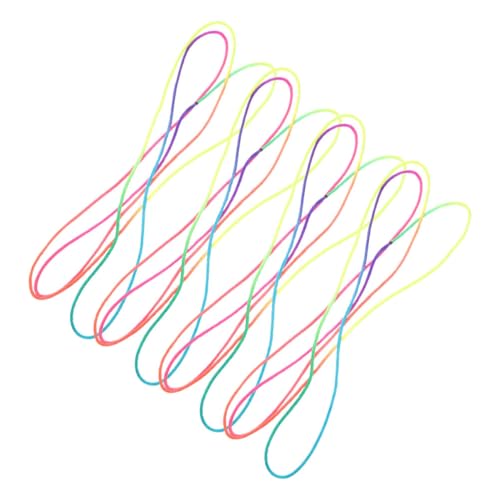 QUMIIRITY 4Stücke Teiliges Rainbow Cats Cradle Seilspielzeug für Handspielzeug Fingerfertigkeit und Koordination für Drinnen und Draußen Camping von QUMIIRITY