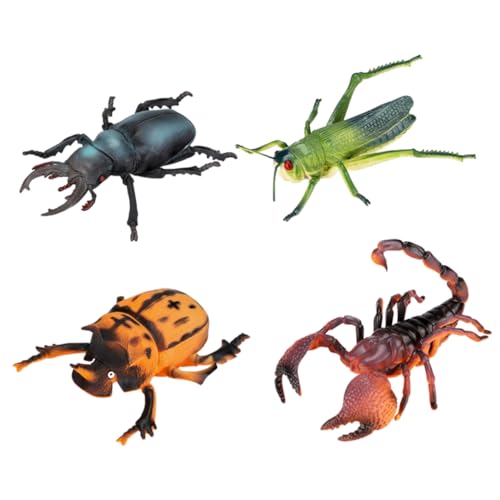 QUMIIRITY 4er-Packung Insektenmodell Für Kleinkinder Kinderspielzeug Tieremulationsmodell Tierische Desktop-Dekoration Simulation Von Tierfiguren Lehrstütze Figur PVC QUMIIRITY 4er-Packung Insektenmodell Für Kleinkinder Kinderspielzeug Tieremulationsmodell Tierische Desktop-Dekoration Simulation Von Tierfiguren Lehrstütze Figur PVC von QUMIIRITY