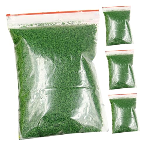 QUMIIRITY 4er Packung Künstliches Gras Grünes Fake Grass für Miniatur Landschaften DIY Projekte und Kreative Bastelarbeiten Realistisches Material für Modellbau und Dioramen von QUMIIRITY