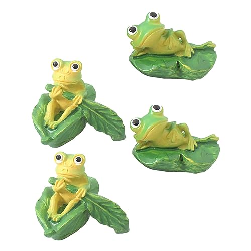 QUMIIRITY 4stücke Teiliges Miniatur Gartenfiguren Aus Harz Lustige Frosch-Dekorationen Für Innen Und Außengärten Geeignet Für Mikrolandschaften Und Feengärten QUMIIRITY 4stücke Teiliges Miniatur Gartenfiguren Aus Harz Lustige Frosch-Dekorationen Für Innen Und Außengärten Geeignet Für Mikrolandschaften Und Feengärten von QUMIIRITY