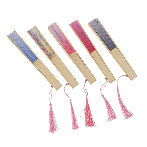QUMIIRITY 5 Stück Teiliges Japanische Handfächer mit Blumenmuster Faltbare Fächer für Sommerpartys Vintage Stil Leicht und Kompakt Dekorative Fächer für Zuhause QUMIIRITY 5 Stück Teiliges Japanische Handfächer mit Blumenmuster Faltbare Fächer für Sommerpartys Vintage Stil Leicht und Kompakt Dekorative Fächer für Zuhause von QUMIIRITY