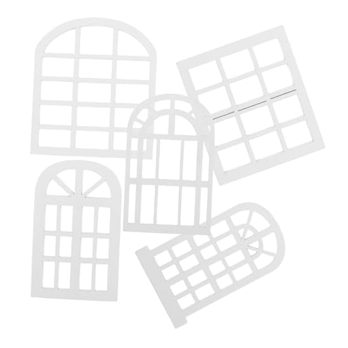 QUMIIRITY 5-teiliges Kleines Fensterrahmenmodell – Puppenhauszubehör, Miniaturfenster – Möbel Im Maßstab 1:12, Mini-hausornamente, Puppenhausdekoration QUMIIRITY 5-teiliges Kleines Fensterrahmenmodell – Puppenhauszubehör, Miniaturfenster – Möbel Im Maßstab 1:12, Mini-hausornamente, Puppenhausdekoration von QUMIIRITY