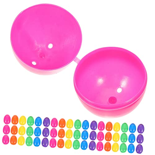QUMIIRITY 50 Stück Osterei Party Spielzeugeier Eier befüllbar Vor Pastell leer füllbare ostereier aus plastik -Süßigkeiten-Boxen füllbare Kugeln in Ostereiform QUMIIRITY 50 Stück Osterei Party Spielzeugeier Eier befüllbar Vor Pastell leer füllbare ostereier aus plastik -Süßigkeiten-Boxen füllbare Kugeln in Ostereiform von QUMIIRITY