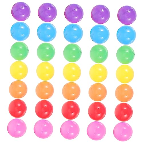 QUMIIRITY 50Stücke Bunte Ozeanbälle Plastikkugeln für Ballgruben Pools und Badespaß Leicht und Platzsparend Vielseitig Einsetzbar von QUMIIRITY