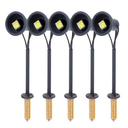 QUMIIRITY 5Stücke Luminous Signal Lampe Teiliges Modell für Eisenbahn Sandtische Dekorative Landschaftsbeleuchtung DIY Miniatur Spotlights für Modelleisenbahnen und Szenendekoration QUMIIRITY 5Stücke Luminous Signal Lampe Teiliges Modell für Eisenbahn Sandtische Dekorative Landschaftsbeleuchtung DIY Miniatur Spotlights für Modelleisenbahnen und Szenendekoration von QUMIIRITY