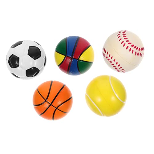 QUMIIRITY 5pcs Stress Balls Erwachsene Stress Spielzeug Kinder Sportball Model Kinder Bildungsspielzeug Kinderspiellings QUMIIRITY 5pcs Stress Balls Erwachsene Stress Spielzeug Kinder Sportball Model Kinder Bildungsspielzeug Kinderspiellings von QUMIIRITY