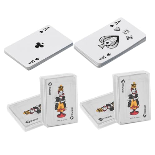 QUMIIRITY 6 Sätze Minikarten kartenspiel kartenspiele für Party Spielkarten Geschenkeidee mini Spielkarten Miniatur-Pokerkarten Mini-Spielkarten für das Puppenhaus Papier von QUMIIRITY