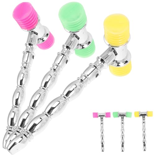QUMIIRITY 6 Stück Bestrafendes Parteibestrafung Klanghammer Partyhammer Party-jubelspielzeug Kinderspielzeug Kopfteile Für Verstellbares Bett Partygeschenk Silver Plastik von QUMIIRITY