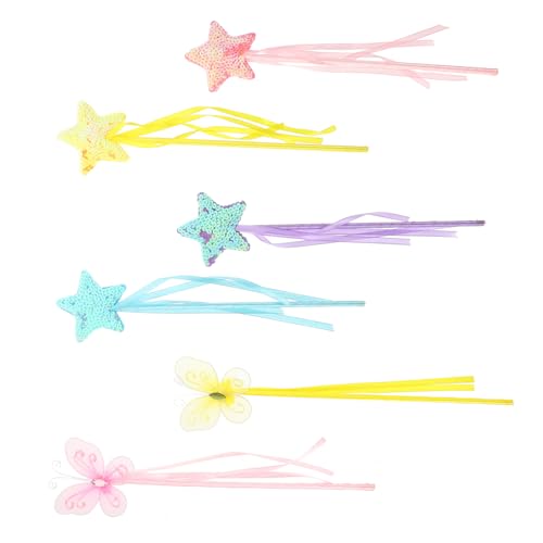 QUMIIRITY 6 Stück Bunte Feenstäbe Zauberstäbe mit Strass Dekoration für Verkleidung Party Cosplay Geburtstagsfeier Fee QUMIIRITY 6 Stück Bunte Feenstäbe Zauberstäbe mit Strass Dekoration für Verkleidung Party Cosplay Geburtstagsfeier Fee von QUMIIRITY